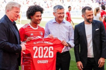 莱万离队助推格纳布里续约，拜仁憋大招明年签凯恩