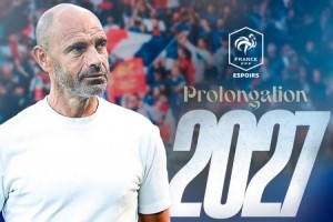 官方：法国U21主帅巴提科完成续约，新合同至2027年7月